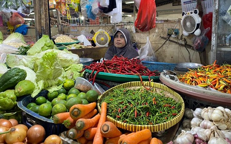 Update Harga Pangan Lokal! Cabai Besar Naik Rp10.000 di Pasar Sanggam Berau