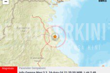 Gempa Bumi Magnetudo 3,3 Guncang Bulungan, Kali Ketiga 1 Bulan Terakhir