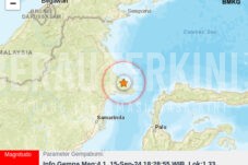 Pesisir Berau Diguncang Gempa Bumi 7 Kali Dalam Kurun Waktu  3 Jam