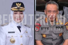 Kolase Calon Bupati Berau Sri Juniarsih dan suaminya Brigjen Edy Suswanto.