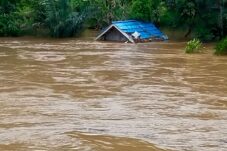 Waspada Banjir! Curah Hujan Tinggi di Hulu Bikin Debit Sungai Kelay Naik ke Level Siaga