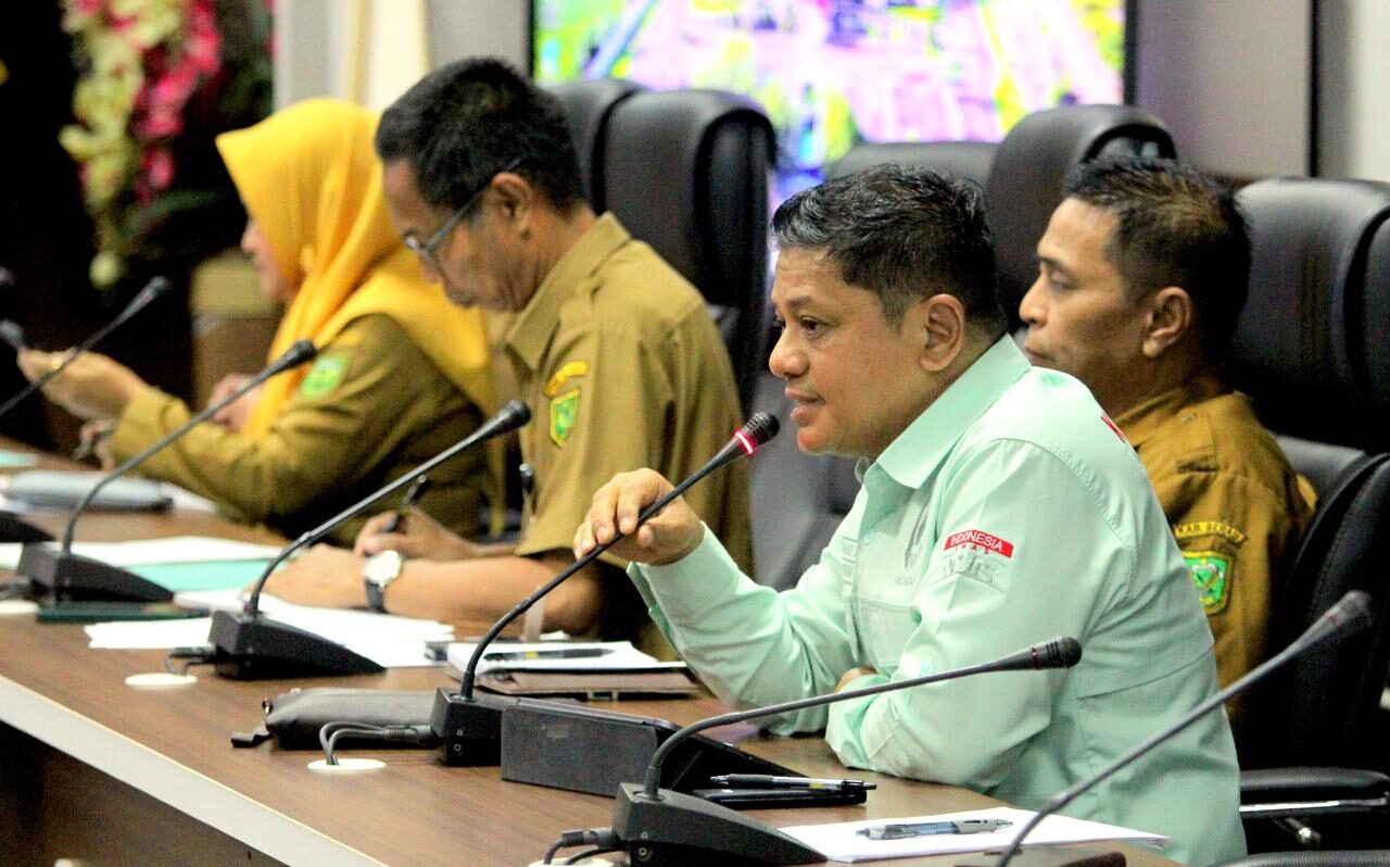 Ketua KONI Berau, Taupan Madjid, saat RDP secara tertutup dengan DPRD Berau dan Dispora Berau, Senin (19/5/2025).