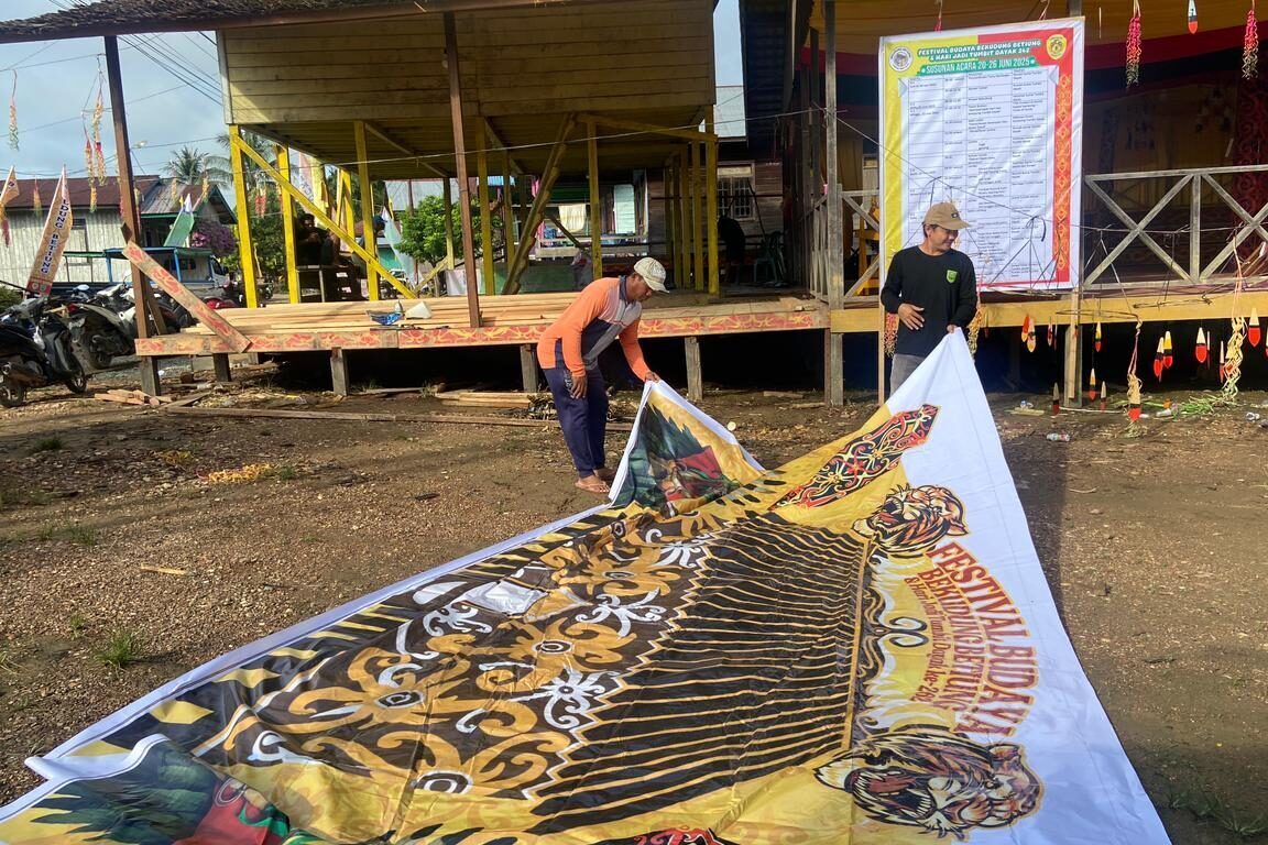 Persiapan Festival Bekudung Betiung