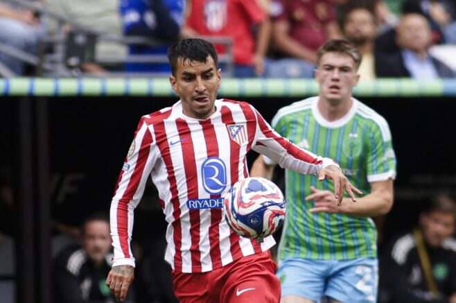 Pemain Atletico Madrid saat melawan Seattle Sounders