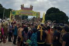 Suasana kemeriahan Festival Budaya Bekudung Betiung