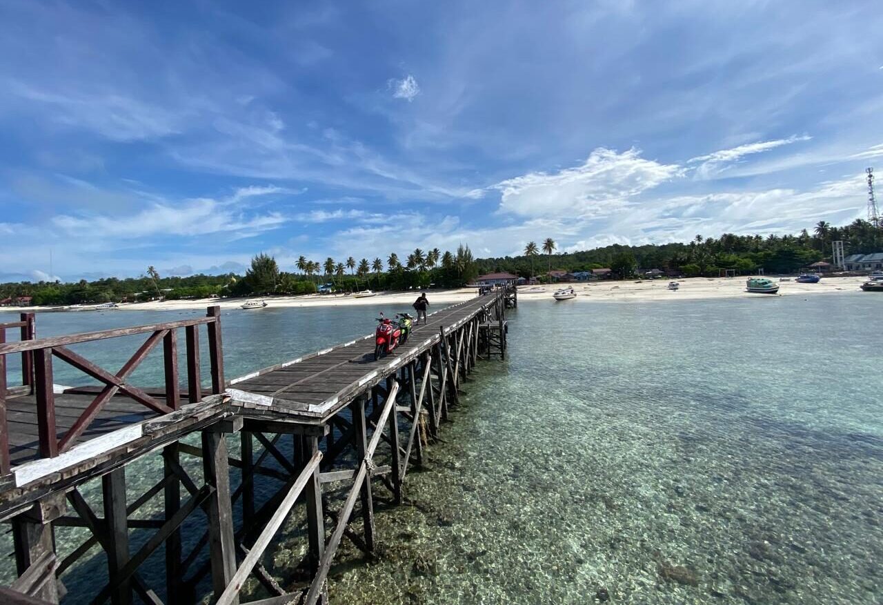 Kampung Teluk Harapan, Kecamatan Maratua, kerap alami blank spot.