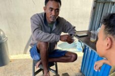 Wajah pasien ODGJ yang membuat onar di Bandara Kalimarau. (Istimewa)