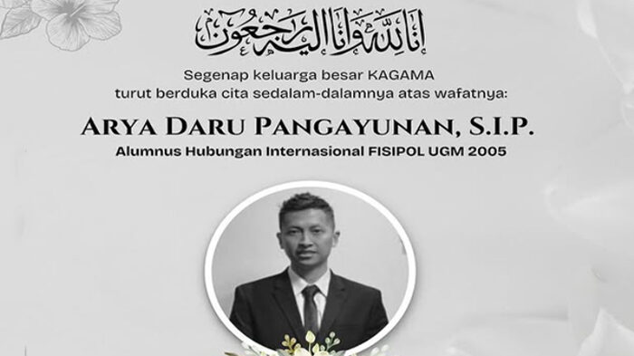 Ucapan duka cita atas meninggalnya diplomat Kemlu Arya Daru Pangayunan atau ADP
