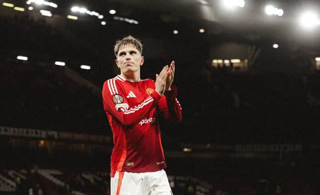 Pemain Manchester United Alejandro Garnacho