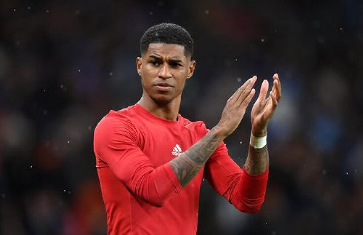 Pemain Manchester United Marcus Rashford