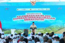 Presiden RI Prabowo Subianto saat resmikan Koperasi Merah Putih