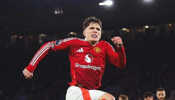 Pemain Manchester United Alejandro Garnacho
