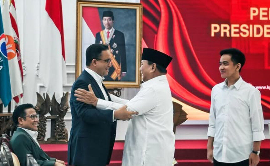 Presiden Terpilih Prabowo dan Anies Baswedan