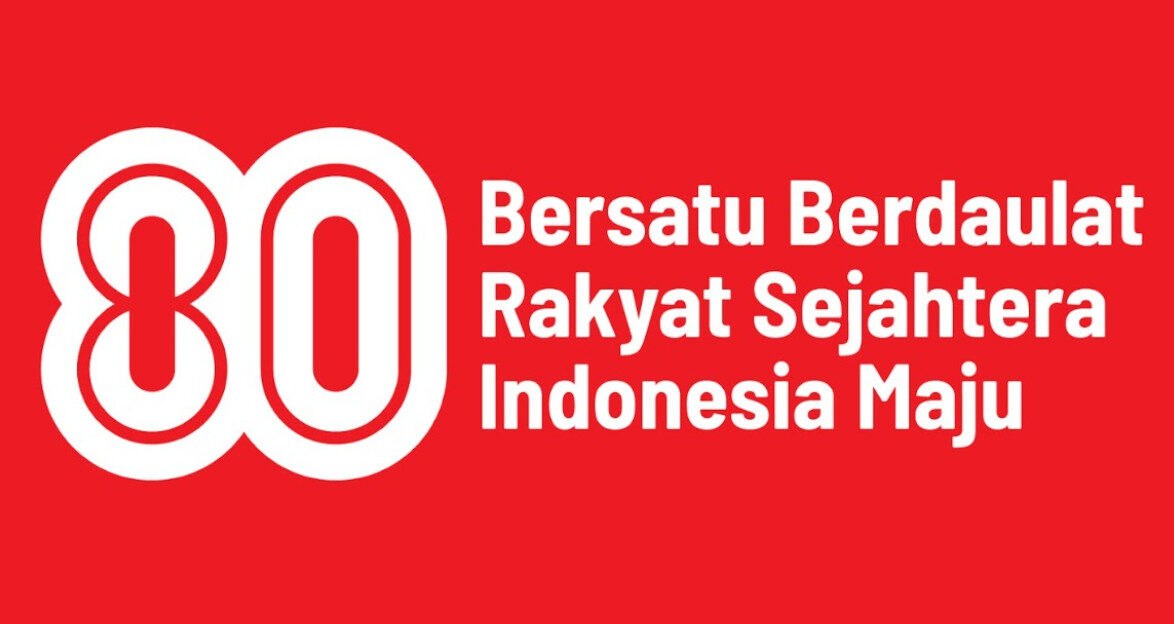 Logo HUT ke-80 RI yang dipilih Presiden Prabowo