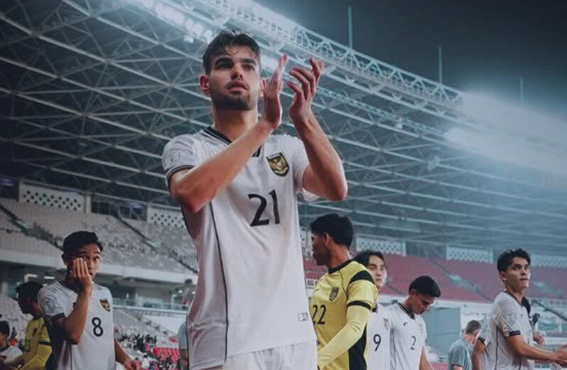 Pemain Timnas Indonesia U-23 Jens Raven