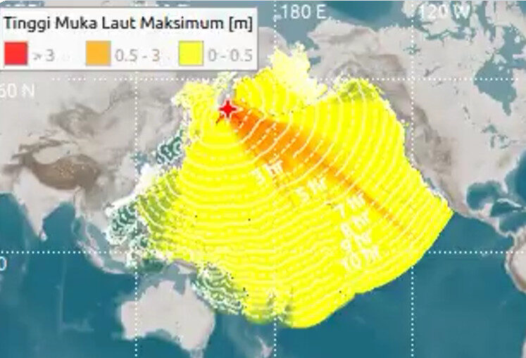 BMKG keluarkan peringatan tsunami di Indonesia (X/@infoBMKG)