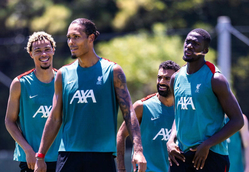 Sesi latihan Liverpool jelang laga pramusim