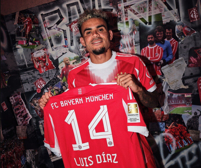Luis Diaz resmi pindah ke Bayern Munich (X/@FCBayernEN)