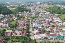 Foto udara salah satu titik Kecamatan Tanjung Redeb, Kabupaten Berau. (ZUHRIE/BT)