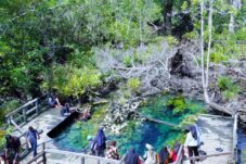 Destinasi wisata Kolam Air Panas Pemapak di Biatan. (Sulaiman BT)