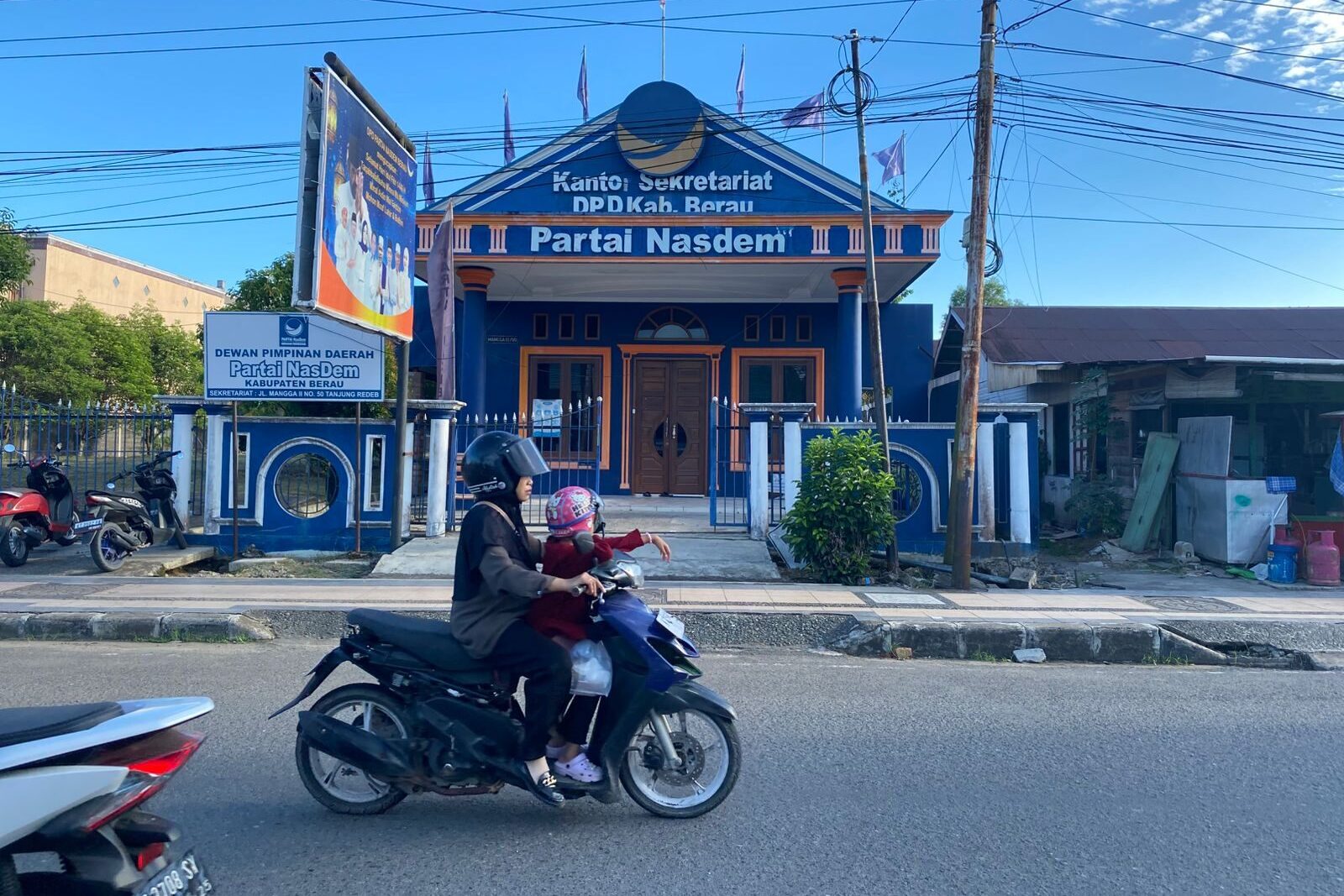 Kantor DPD Partai NasDem Berau, Jalan Mangga II. (Sulaiman/BT)