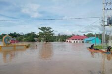 Banjir besar yang terjadi di Kecamatan Segah beberapa waktu lalu.