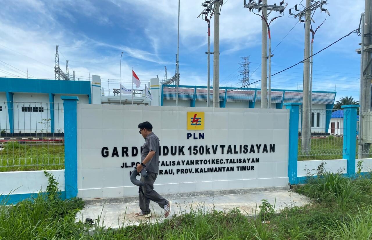 Gardu listrik 150 kV Talisayan. (Sulaiman/BT)