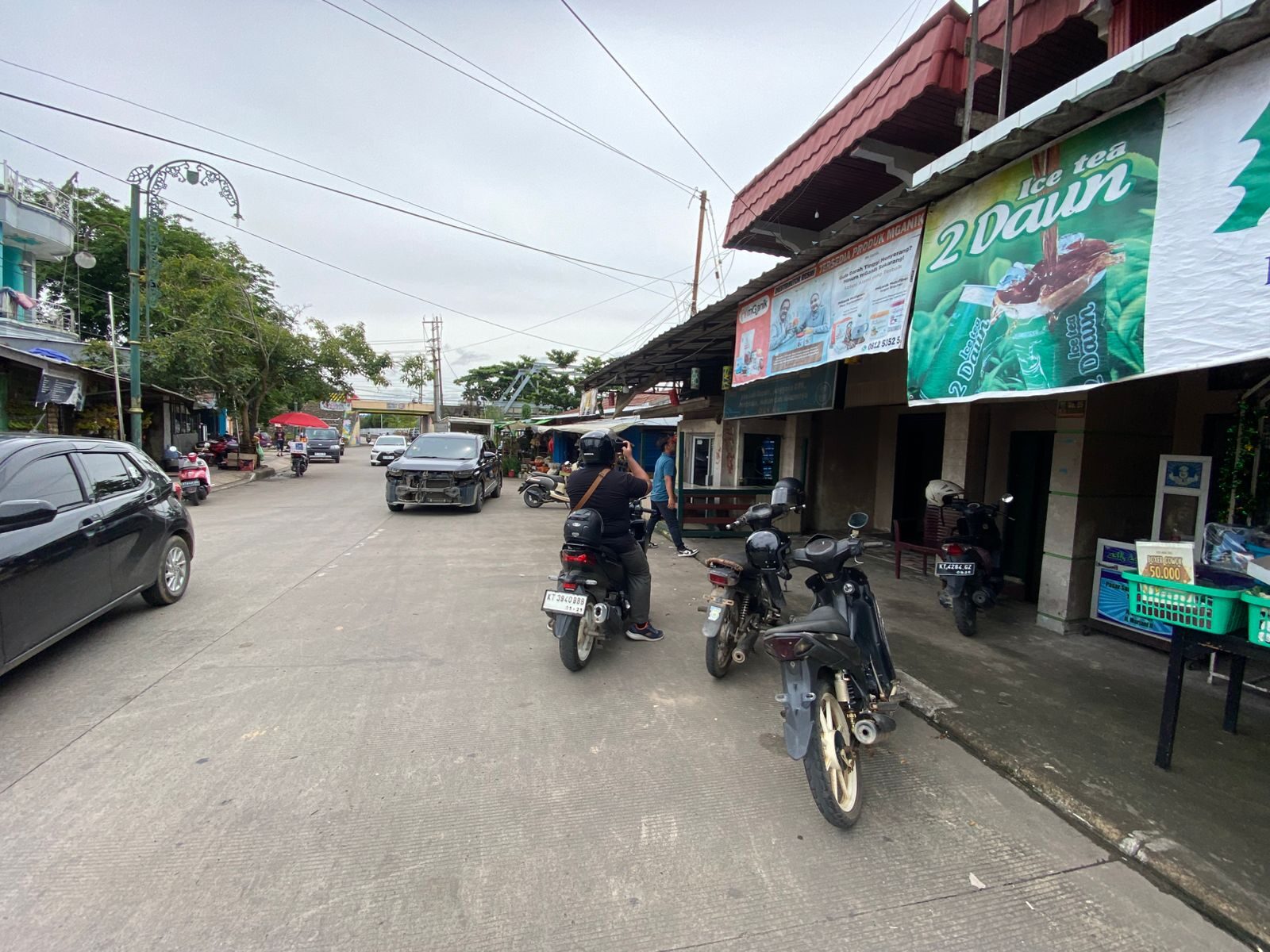 Kondisi terkini lokasi penangkapan terduga teroris di Jalan Milono, Tanjung Redeb, Berau (Hendra/BT)