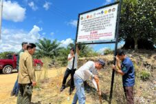Penertiban kawasan hutan tanaman industri (HTI) seluas 10.714 hektare di Kecamatan Segah, beberapa waktu lalu.