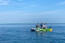 Proses pencarian Arifin di Karang Masimbung, perairan Pulau Derawan.