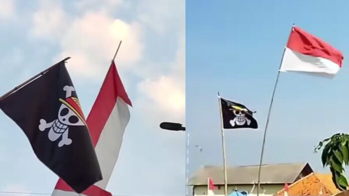 Pengibaran bendera One Piece jelang HUT RI