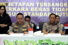 Konferensi pers Satgas Pangan Polri