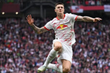 Pemain RB Leipzig Benjamin Sesko