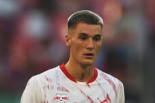 Pemain RB Leipzig Benjamin Sesko