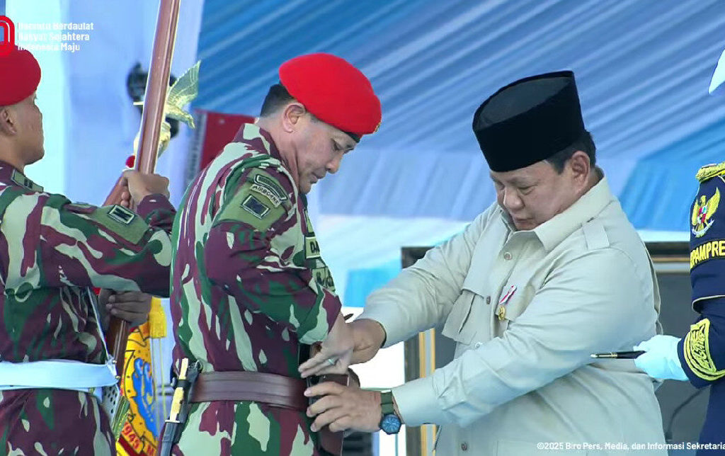 Presiden Prabowo lantik Panglima Kopassus