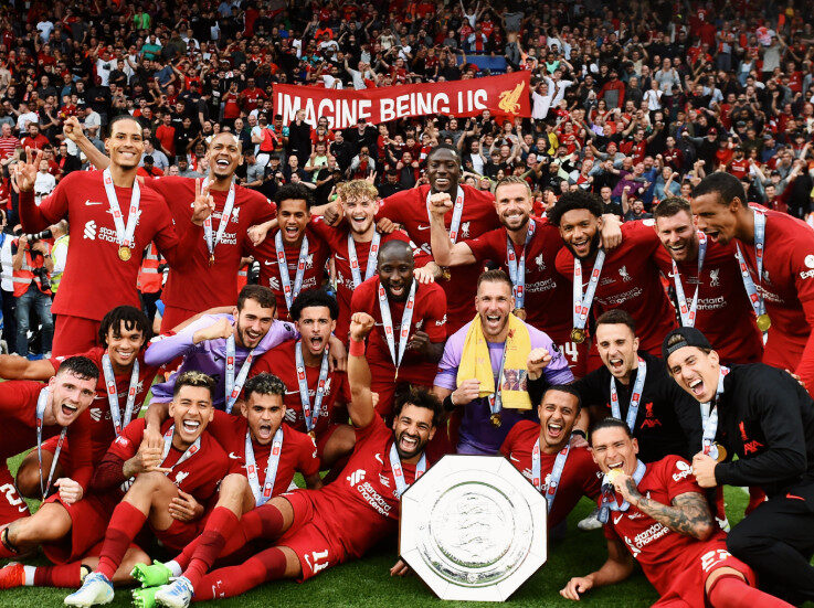 Liverpool saat memenangkan Community Shield pada 2022 lalu