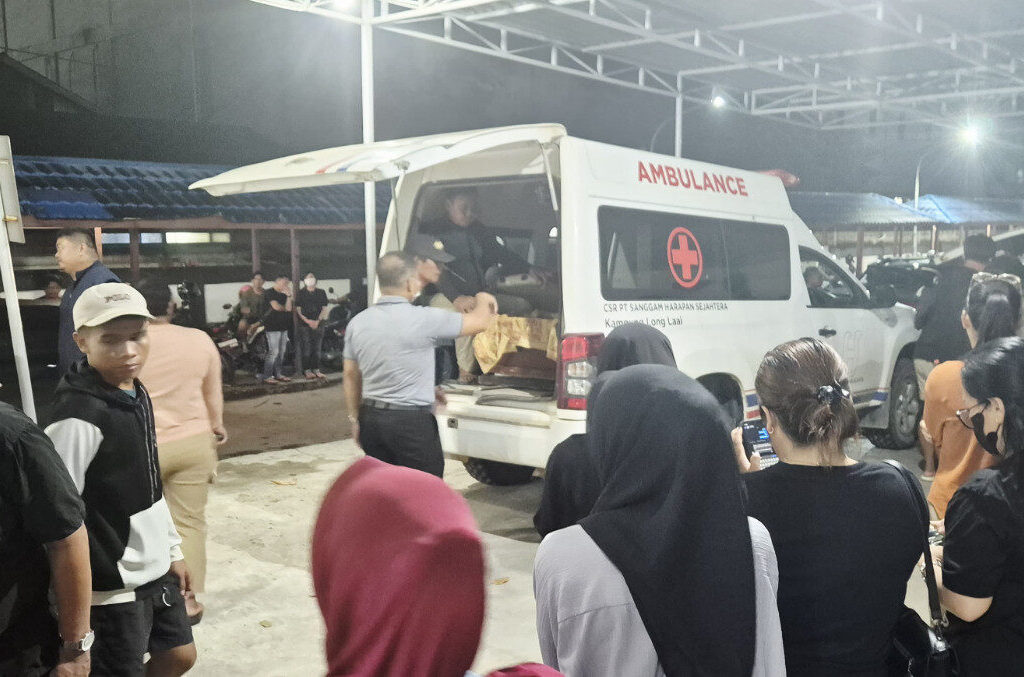 Jenazah korban pembunuhan JU saat berada di RSUD Abdul Rivai