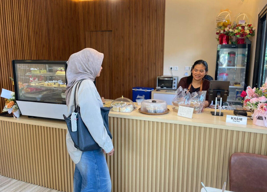 Interior cafe di Sugar Bites (Nadya Zahira/BT)