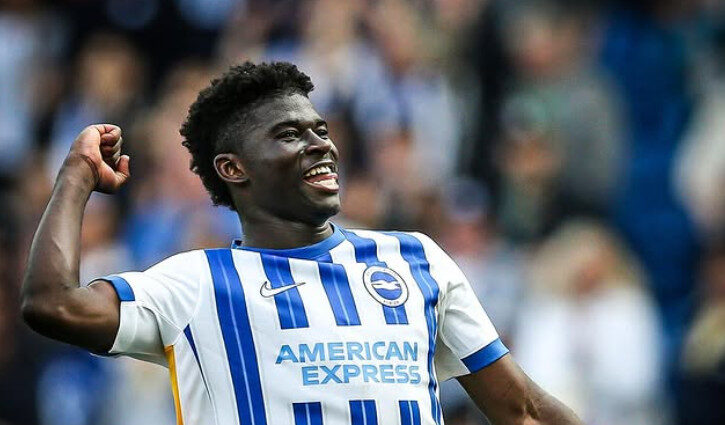 Pemain Brighton Carlos Baleba