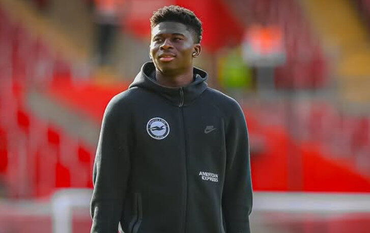 Pemain Brighton Carlos Baleba