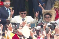 Presiden Prabowo ikut berjoged Tabole Bale usai upacara HUT RI