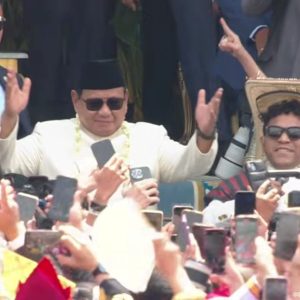 Presiden Prabowo ikut berjoged Tabole Bale usai upacara HUT RI