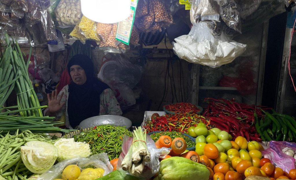 Pedagang sayur di Tanjung Redeb Berau