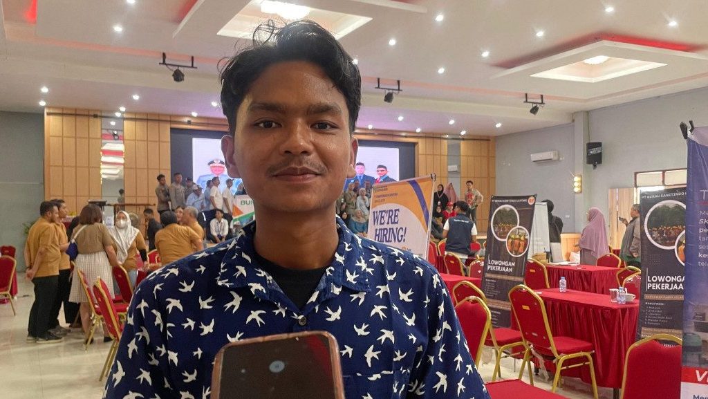 Yogi pencari kerja ikuti Berau Job Fair 2025 (Nadya Zahira/BT)