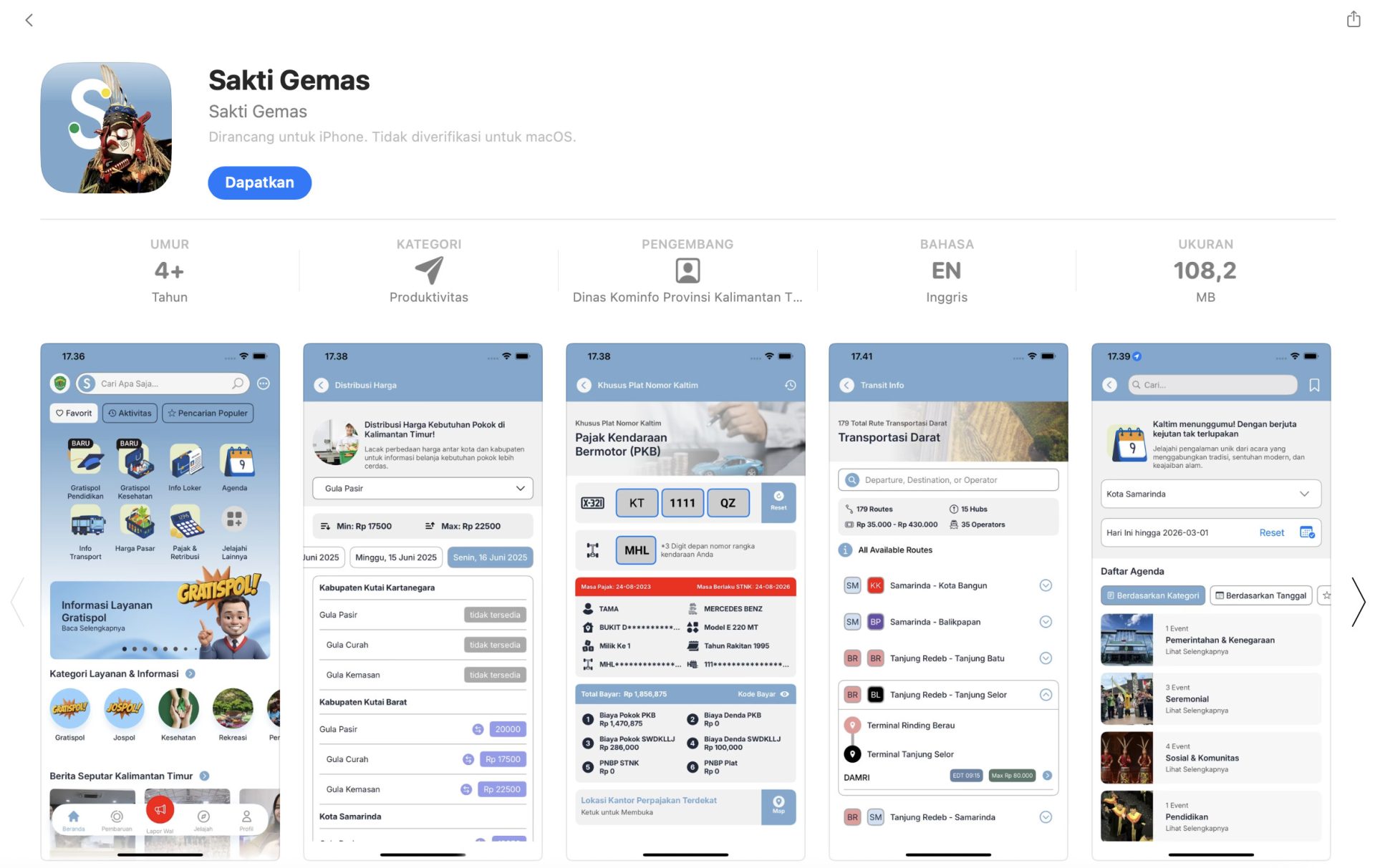 Aplikasi Sakti Gemas di App Store.