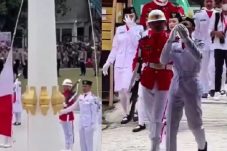 Viral bendera Merah Putih terbalik saat upacara HUT RI di Mamasa, Sulbar, paskibra menangis