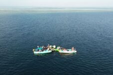 Proses pencarian Arifin, nelayan pencari gurita asal Pulau Derawan yang hilang sejak 28 Juli 2025.