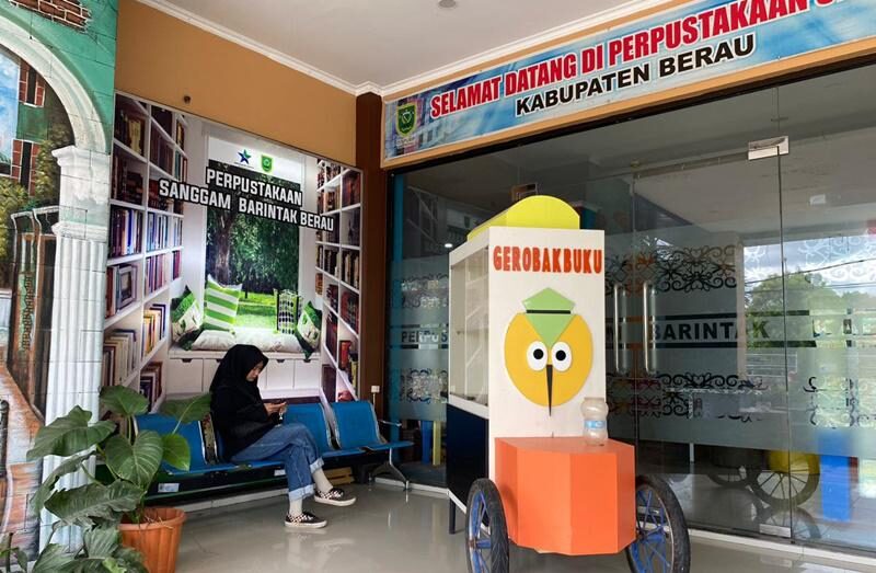 Ilustrasi perpustakaan di Kabupaten Berau.
