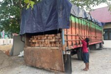 KPHP Berau Barat amankan satu unit truk bawa 381 batang kayu ulin di Kampung Muara Lesan, Kecamatan Kelay.