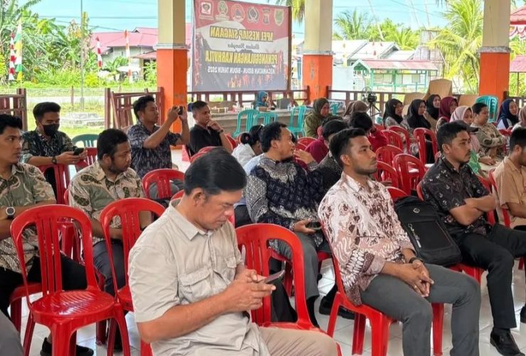 Agenda pembinaan dan pengawasan penyelenggaraan pemerintahan kampung, BUMK, dan pengelolaan BK3 operasional TP PKK yang digelar DPMK Berau di Kecamatan Biduk-Biduk.